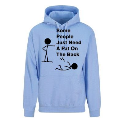 Some People Just Need A Pat On The Back Unisex Surf Hoodie