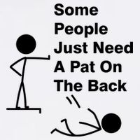 Some People Just Need A Pat On The Back Garment-Dyed Sweatshirt