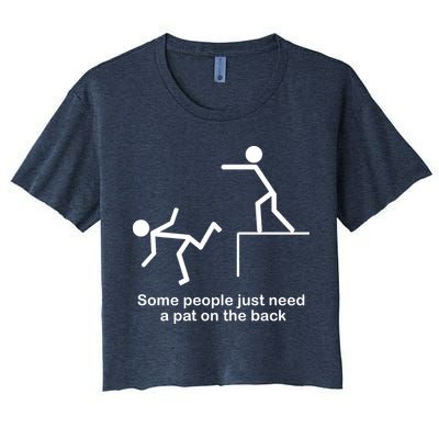 Some People Just Need A Pat The Back Crop Top