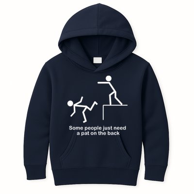 Some People Just Need A Pat The Back Kids Hoodie
