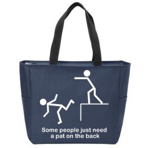 Some People Just Need A Pat The Back Zip Tote Bag