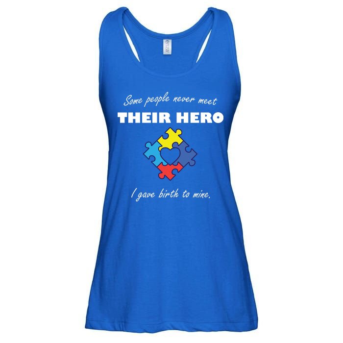 Some People Never Meet Their Hero I Gave Birth To Mine Ladies Essential Flowy Tank