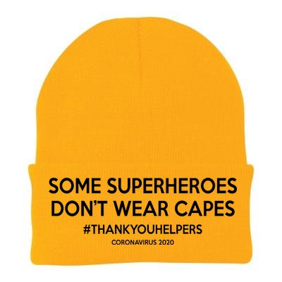 Some Superheroes Don't Wear Capes #THANKYOUHELPERS Knit Cap Winter Beanie