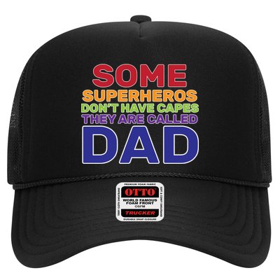 Some Superheros Don't Have Capes Dad Trucker Hat