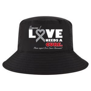 Someone I Love Needs A Cure Brain Cancer Awareness Cool Comfort Performance Bucket Hat