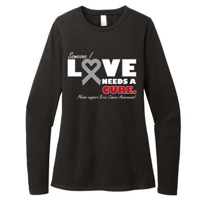 Someone I Love Needs A Cure Brain Cancer Awareness Womens CVC Long Sleeve Shirt