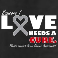 Someone I Love Needs A Cure Brain Cancer Awareness Golf Towel