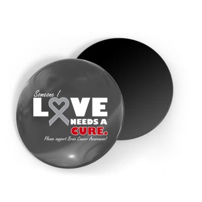 Someone I Love Needs A Cure Brain Cancer Awareness Magnet