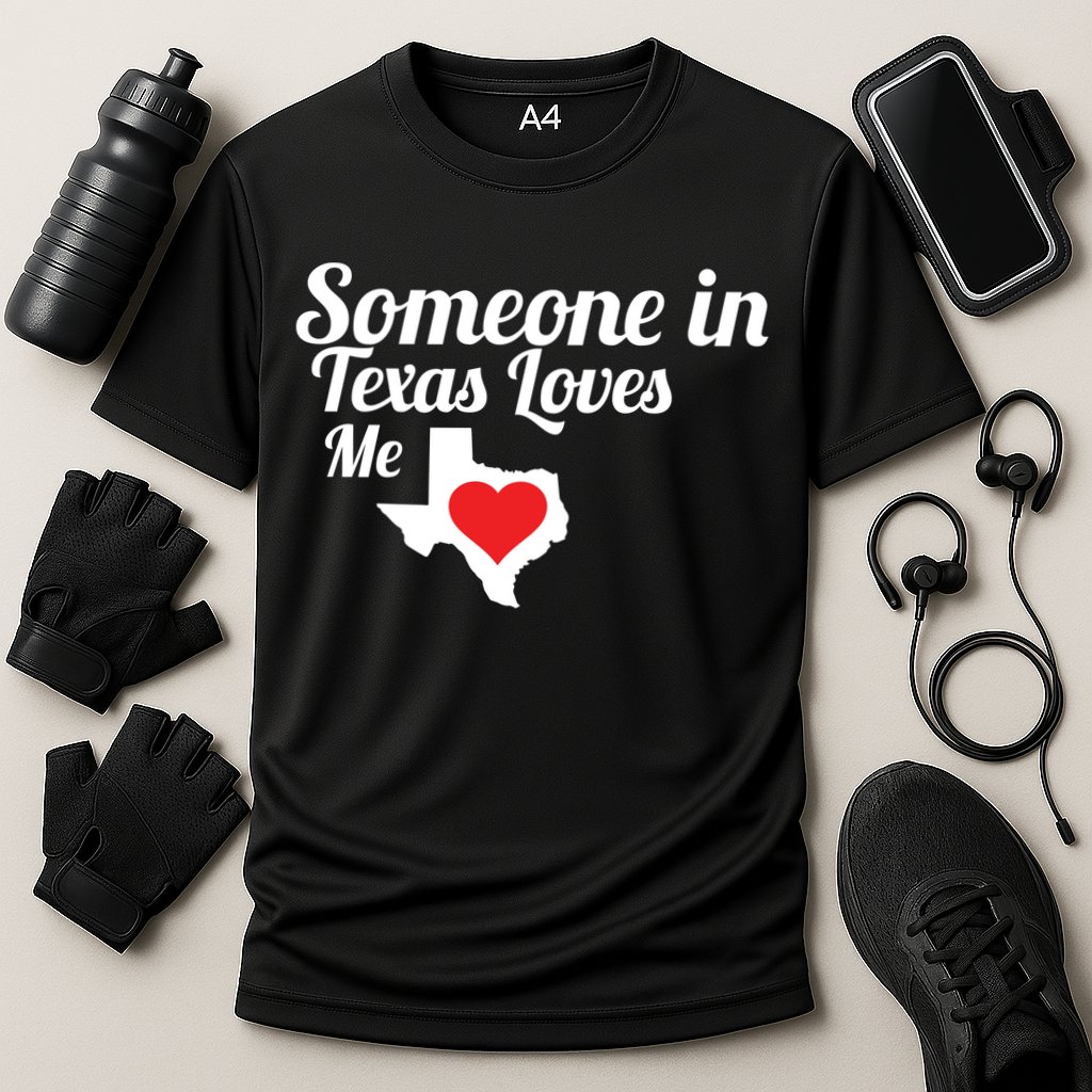 Someone In Texas Loves Me Cooling Performance Crew T-Shirt
