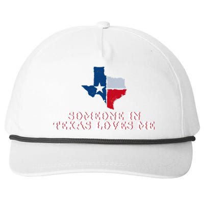 Someone In Texas Loves Me Home State Snapback Five-Panel Rope Hat