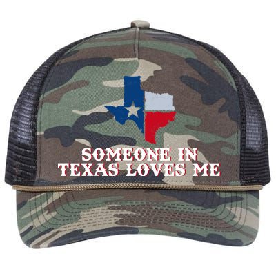 Someone In Texas Loves Me Home State Retro Rope Trucker Hat Cap