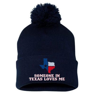 Someone In Texas Loves Me Home State Pom Pom 12in Knit Beanie