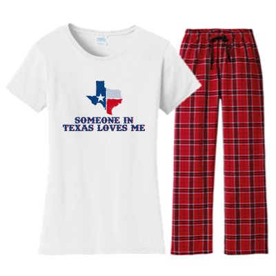 Someone In Texas Loves Me Home State Women's Flannel Pajama Set