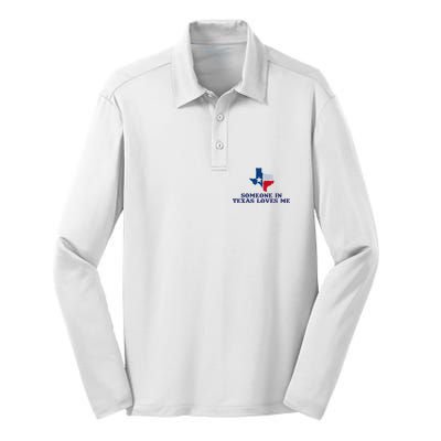 Someone In Texas Loves Me Home State Silk Touch Performance Long Sleeve Polo