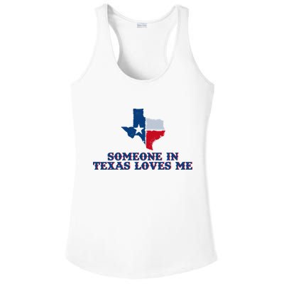 Someone In Texas Loves Me Home State Ladies PosiCharge Competitor Racerback Tank