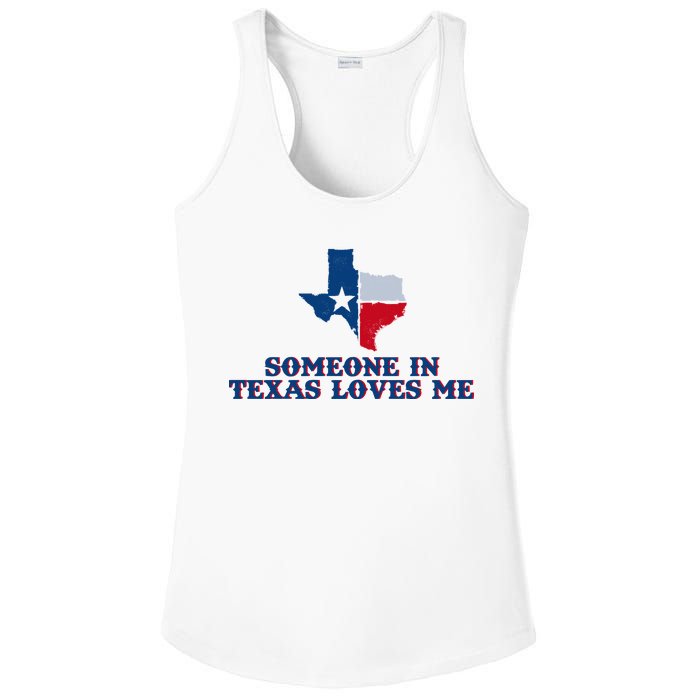 Someone In Texas Loves Me Home State Ladies PosiCharge Competitor Racerback Tank