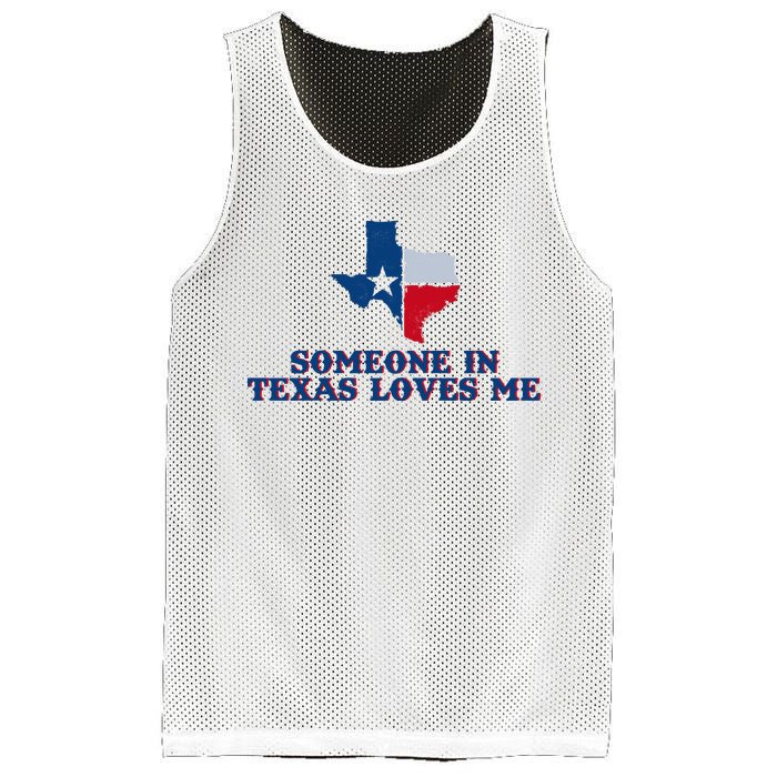 Someone In Texas Loves Me Home State Mesh Reversible Basketball Jersey Tank