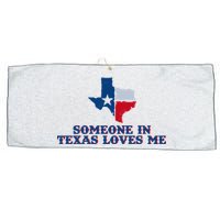 Someone In Texas Loves Me Home State Large Microfiber Waffle Golf Towel