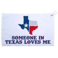 Someone In Texas Loves Me Home State Grommeted Golf Towel