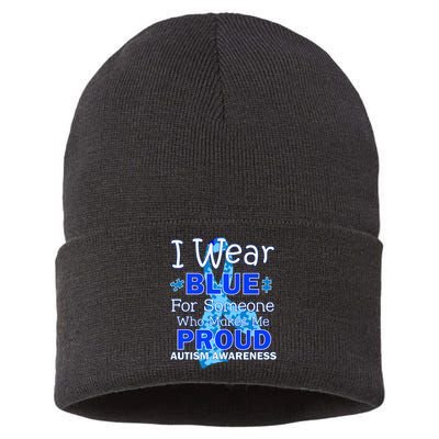 Someone Who Makes Me Proud Autism Awareness Sustainable Knit Beanie
