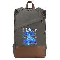 Someone Who Makes Me Proud Autism Awareness Cotton Canvas Backpack