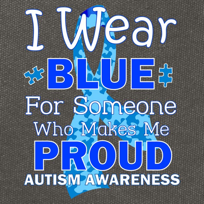 Someone Who Makes Me Proud Autism Awareness Cotton Canvas Backpack