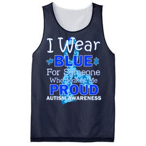 Someone Who Makes Me Proud Autism Awareness Mesh Reversible Basketball Jersey Tank