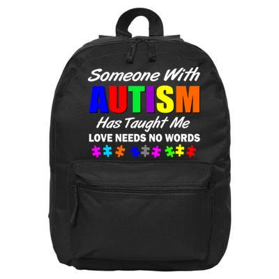 Someone With Autism Has Taught Me 16 in Basic Backpack