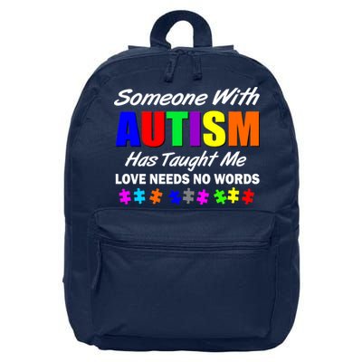 Someone With Autism Has Taught Me 16 in Basic Backpack