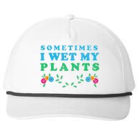 Sometimes I Wet My Plants Snapback Five-Panel Rope Hat