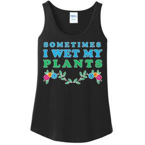 Sometimes I Wet My Plants Ladies Essential Tank