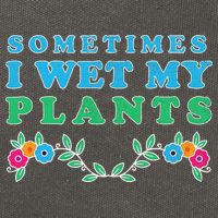 Sometimes I Wet My Plants Cotton Canvas Backpack