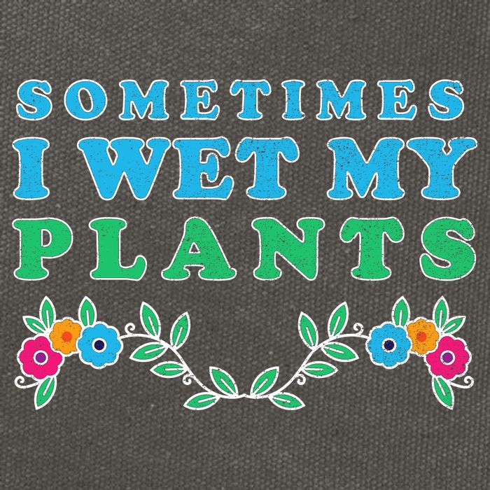 Sometimes I Wet My Plants Cotton Canvas Backpack