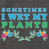 Sometimes I Wet My Plants Vector Backpack