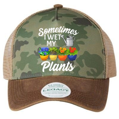 Sometimes I Wet My Plants Gardening Legacy Tie Dye Trucker Hat