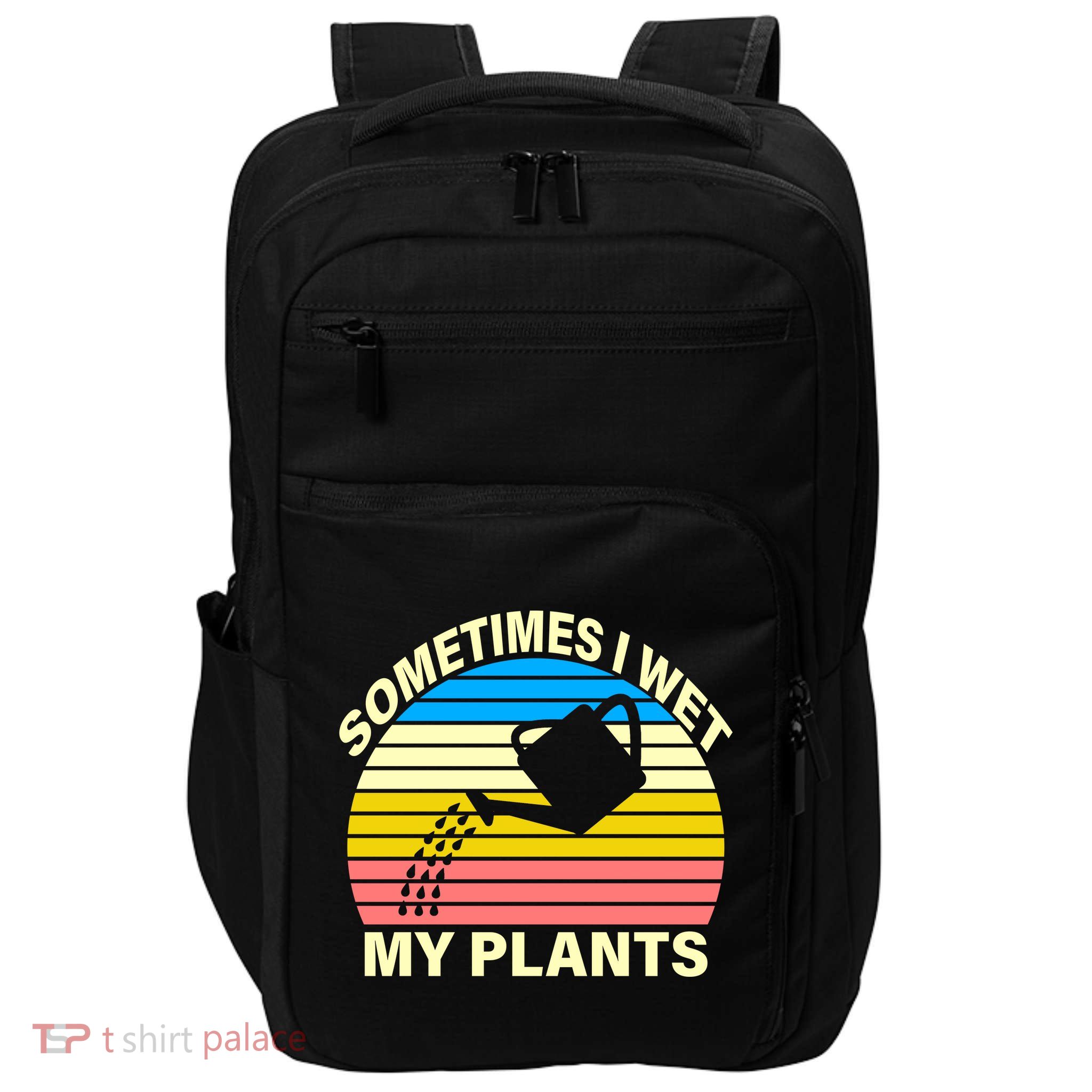 Sometimes I Wet My Plants Retro Impact Tech Backpack