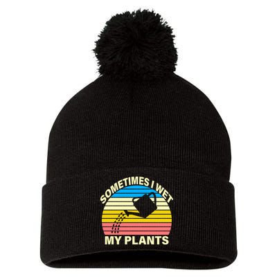 Sometimes I Wet My Plants Retro Pom Pom 12in Knit Beanie
