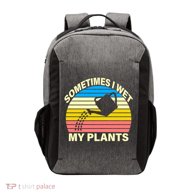 Sometimes I Wet My Plants Retro Vector Backpack