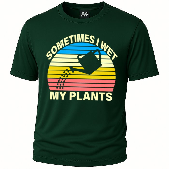 Sometimes I Wet My Plants Retro Performance Shirt