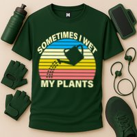Sometimes I Wet My Plants Retro Performance Shirt