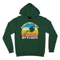 Sometimes I Wet My Plants Retro Hoodie