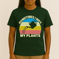 Sometimes I Wet My Plants Retro T-Shirt