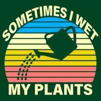 Sometimes I Wet My Plants Retro T-Shirt