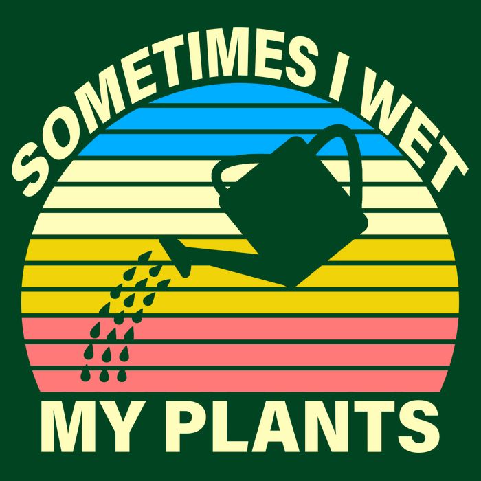 Sometimes I Wet My Plants Retro T-Shirt
