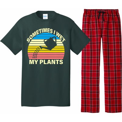 Sometimes I Wet My Plants Retro Pajama Set