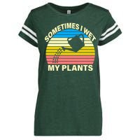 Sometimes I Wet My Plants Retro Enza Ladies Jersey Football T-Shirt