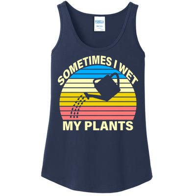 Sometimes I Wet My Plants Retro Ladies Essential Tank