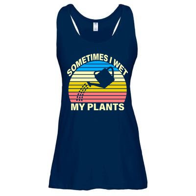 Sometimes I Wet My Plants Retro Ladies Essential Flowy Tank