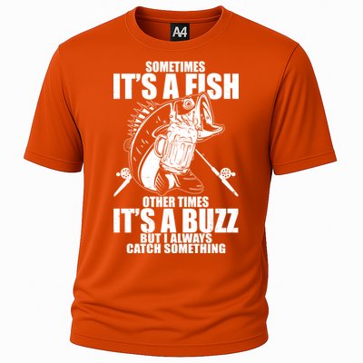 Sometimes It's A Fish Other Times It's A Buzz Cooling Performance Crew T-Shirt