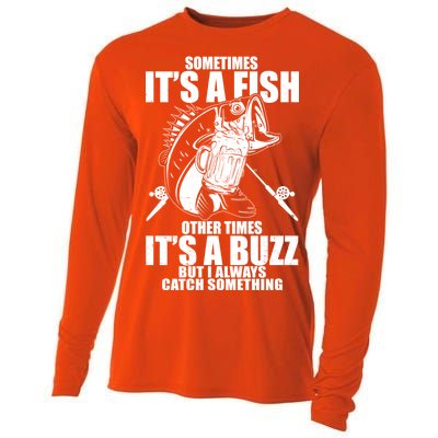 Sometimes It's A Fish Other Times It's A Buzz Cooling Performance Long Sleeve Crew